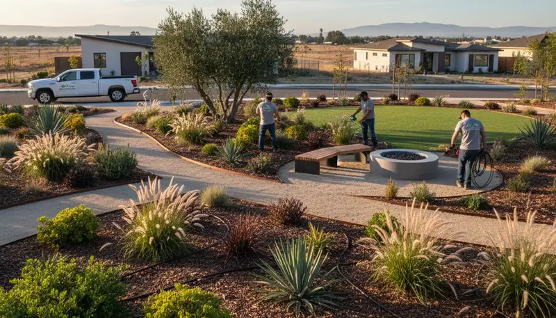 Landscaping services in Fresno, CA for residential and commercial outdoor maintenance