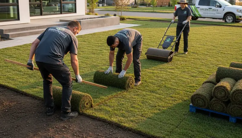 Sod installation in Fresno, CA for a fresh lawn by Chop Chop Landscaping